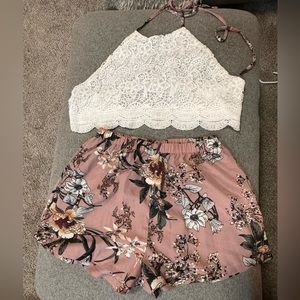 2 pc Bohemian Embroidered Set, Size L